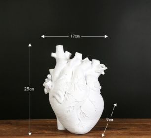 Shape Flower Vase Nordic Style Flower Pot Art Vases Sculpture Desktop Plant Pot For Home Decor Ornament Gifts (Option: White-Big)